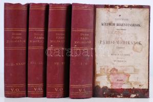Dumas Sándor: Párisi mohikánok. Pest, 1860. Pfeifer Ferdinánd I.-XII., XXI.-XXXIV. kötetek 4 könyvben