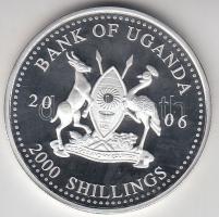 Uganda 2006. 2000Sh Ag "A labdarúgás halhatatlanjainak csarnoka - Írország 2000-es évek" T...