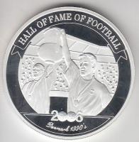 Uganda 2006. 2000Sh Ag "A labdarúgás halhatatlanjainak csarnoka - Dánia 1990-es évek" T:PP Uganda 2006. 2000 Shilling Ag "Hall of Fame of football - Denmark 1990s" C:PP