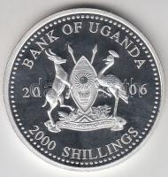 Uganda 2006. 2000Sh Ag "A labdarúgás halhatatlanjainak csarnoka - Lengyelország 1980-as évek&qu...