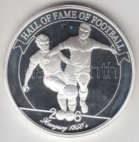 Uganda 2006. 2000Sh Ag "A labdarúgás halhatatlanjainak csarnoka - Magyarország 1950-es évek" T:PP Uganda 2006. 2000 Shilling Ag "Hall of Fame of football - Hungary 1950s" C:PP