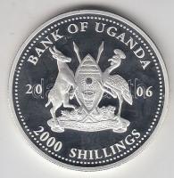 Uganda 2006. 2000Sh Ag "A labdarúgás halhatatlanjainak csarnoka - Magyarország 1950-es évek&quo...