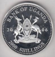 Uganda 2006. 2000Sh Ag "A labdarúgás halhatatlanjainak csarnoka - Németország 1980-as évek"...