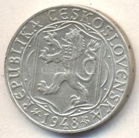 Csehszlovákia 1948. 100K Ag "Károly Egyetem" T:1-
Czechoslovakia 1948. 100 Korun Ag "...