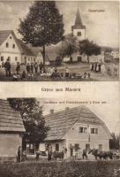 Grcarice Main square, inn and J. Kren butcher (wet damage)