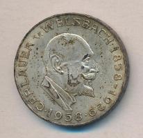 Ausztria 1958. 25Sch Ag "Carl Auer von Welsbach" T:2,2- Austria 1958. 25 Schilling Ag "Carl Auer von Welsbach" C:XF,VF