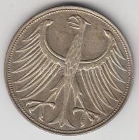 NSZK 1951J 5M Ag T:3
GFR 1951J 5 Mark Ag C:F