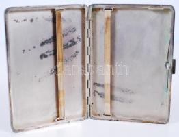 Ezüst (Ag.) cigarettatárca, jelzett, 8×12 cm /
Silver art-deco cigarette-box 157 g