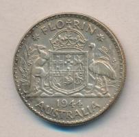 Ausztrália 1944. 1Fl Ag T:2-
Australia 1944. 1 Florin Ag C:VF