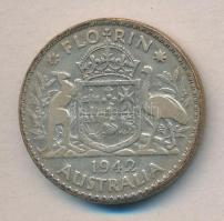 Ausztrália 1942. 1Fl Ag T:3
Australia 1942. 1 Florin Ag C:F
