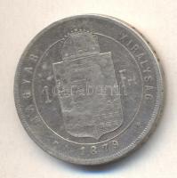 1879KB 1Ft Ag "Középcímer" T:3