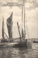 Mali Losinj, port, landing of the Chioggiotter fishing boat