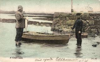 A good catch, fishermen