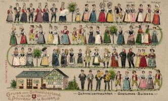 Swiss national costumes Emb.