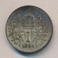 Ausztria 1896. 1K Ag T:2,2-
Austria 1896. 1 Corona Ag C:XF,VF