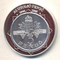 DN "A magyar nemzet pénzérméi - Az utolsó pengő 1944-1946." Ag (0,999) emlékérem (10,37g/35mm) T:PP tanúsítvánnyal!