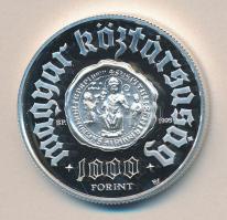 1996. 1000Ft Ag "Pannonhalma" T:PP Eredeti tokban, tanúsítvánnyal!