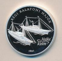1997. 2000Ft Ag "Régi balatoni hajók I-Helka&Kelén" T:PP Eredeti tokban, tanúsítvánnyal!