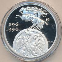 1996. 2000Ft Ag "Honfoglalás 1100. évfordulója" T:PP Eredeti tokban, tanúsítvánnyal!