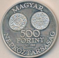 1988. 500Ft Ag "Szent István" T:PP Tokban