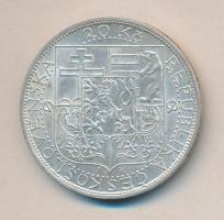 Csehszlovákia 1937. 20K Ag "Masaryk" T:2
Czechslovakia 1937. 20 Korun Ag "Death of Pr...