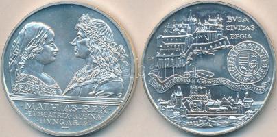 1990. 500Ft Ag + 500Ft Ag "Mátyás király" pár T:BU