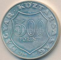 1994. 500Ft Ag "Kossuth Lajos" T:BU Tanúsítvánnyal