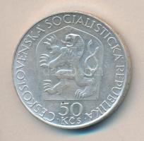 Csehszlovákia 1970. 50K Ag "Lenin" T:2
Czechslovakia 1970. 50 Korun Ag "Lenin" C...