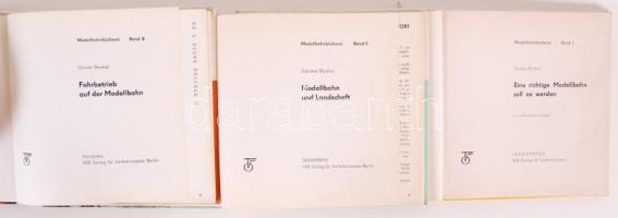 3 db német könyv a vasútmodellezésrõl sok
illusztrációval / 3 German books about
train-mode...