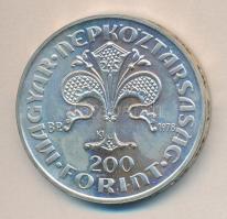 1978. 200Ft Ag "Első magyar aranyforint" T:BU