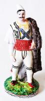 Férfi népviseletben, kézzel festett, jelzés nélkül, hibátlan, m:19 cm