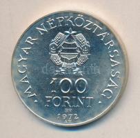 1972. 100Ft Ag "Pest és Buda egyesítése" T:BU