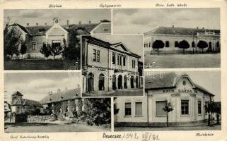 Devecser kórház, gyógyszertár, Esterházy kastély, kultúrház, római katolikus templom (EK)