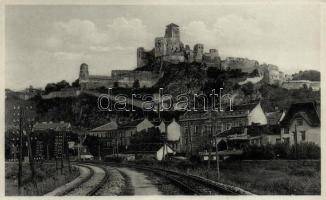 Trencsén castle, railroad, rotor shop
