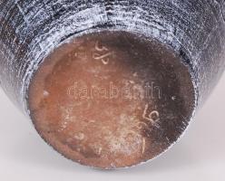 Jelzett román, kerámia váza, hibátlan, m:32 cm