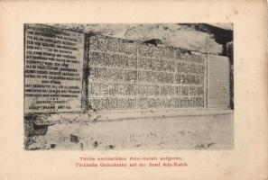 Ada Kaleh Turkish memorial plaque (non pc)