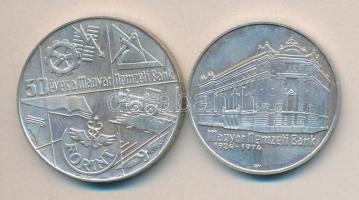 1974. 50Ft Ag + 100Ft Ag "50 éves az MNB" T:BU