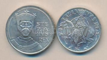 1972. 50Ft Ag + 100Ft Ag "Szt.István" pár T:BU