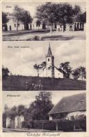 Hidegség Főtér, Római katolikus templom, plébánia lak (Rb)