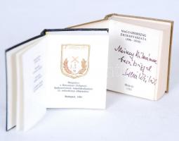 2db bányászattal kapcsolatos minikönyv: Az ércbányászat története; Adalékok a bányamunkás történetéh...