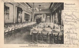 Nagyvárad officers' dining hall, infantry regiment Erzherzog Josef nr. 37. (fl)