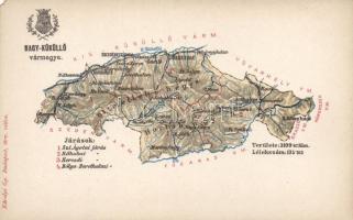 Nagyküküllő county map (EM)