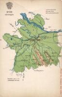 Győr county map (b)