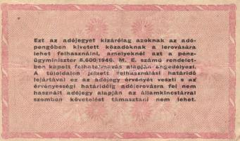 1946. 1.000.000AP fordított címer (2x) T:I-,III