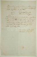 1804 Kötelezvény 3kr szignettás papíron