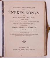 2db, magyar, ill. német nyelvű kapcsos imakönyv aranyozott lapszélekkel, csontberakással, bőr, ill. ...