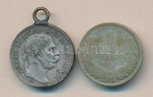 1912KB 1K Ag T:2- F. + 1926. 1P Ag T:3