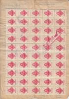 1946 Fellebbezés 54x500P okirati illetékbélyeggel