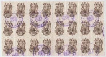 1000P törvénykezési illetékbélyeg 24-es tömb
