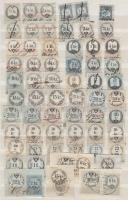 64 db okmánybélyeg berakólapon